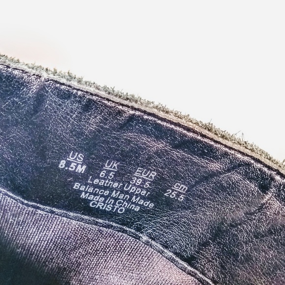 Greenish black suede Franco Sarto boots - Picture 2 of 7